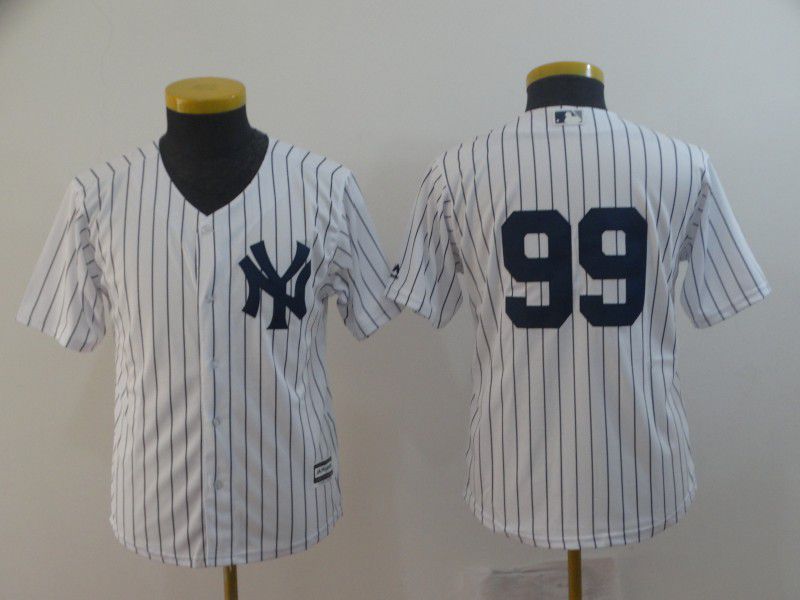 Youth New York Yankees #99 Judge White Game MLB Jerseys->new york yankees->MLB Jersey